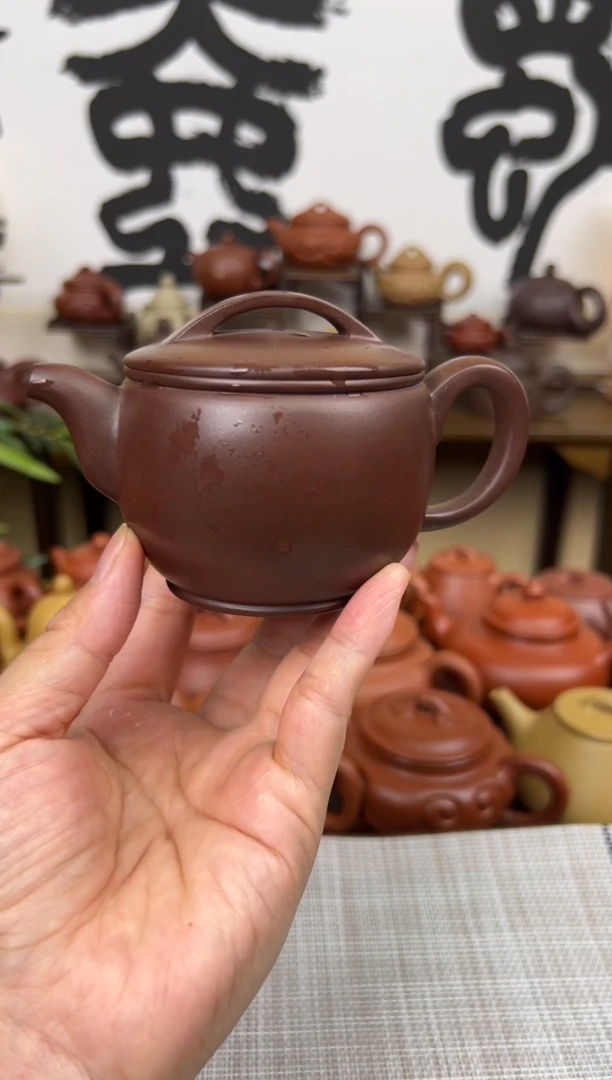 茶壶紫泥汉瓦壶150CC