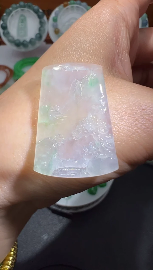 【闪购商品】定制翡翠未镶嵌30.2*20.9*3.1山水牌