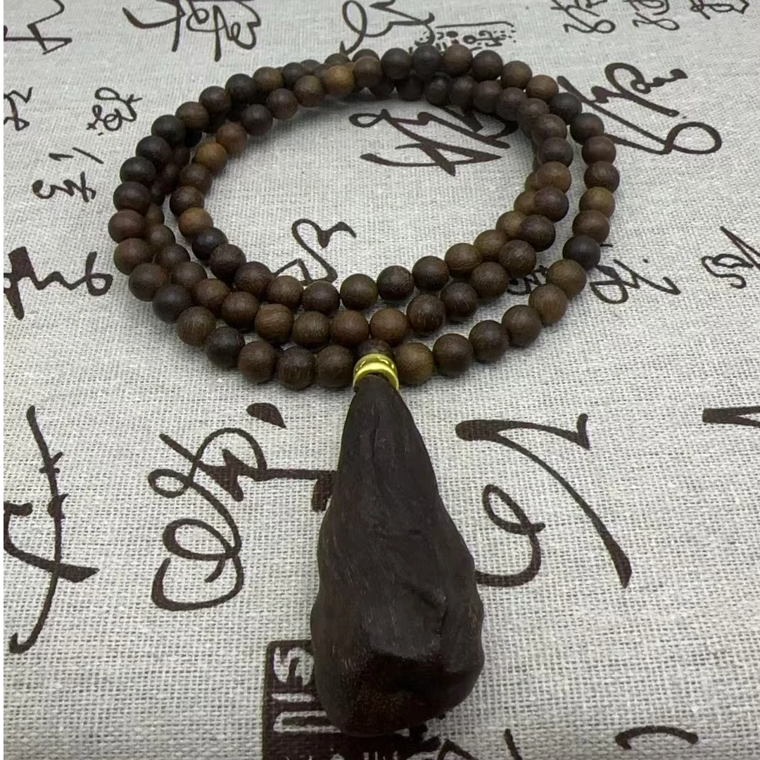 jlg012/麻丝贡木吊坠/一个