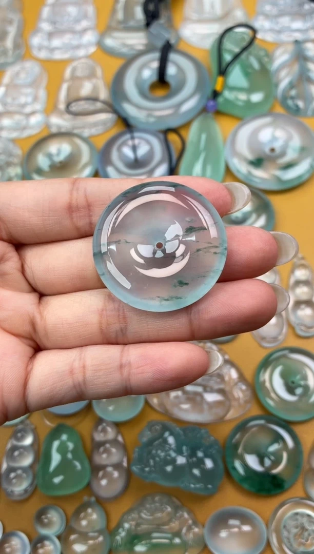 吊坠(不含链)未镶嵌翡翠30 平安扣 34.6 6.7