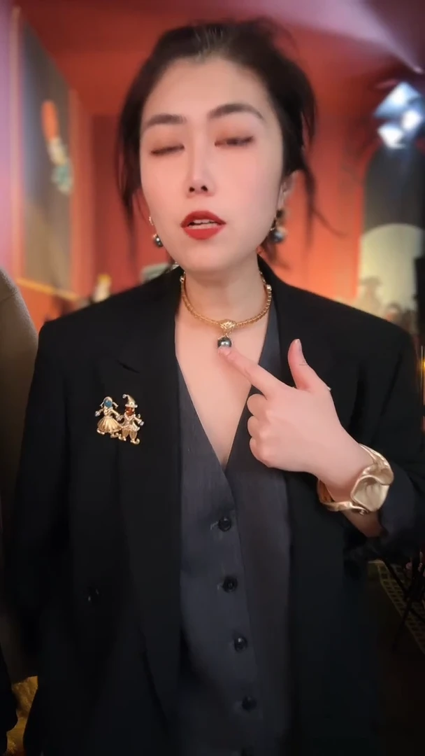 合金无合金复古百搭款素金颈链耳针套装