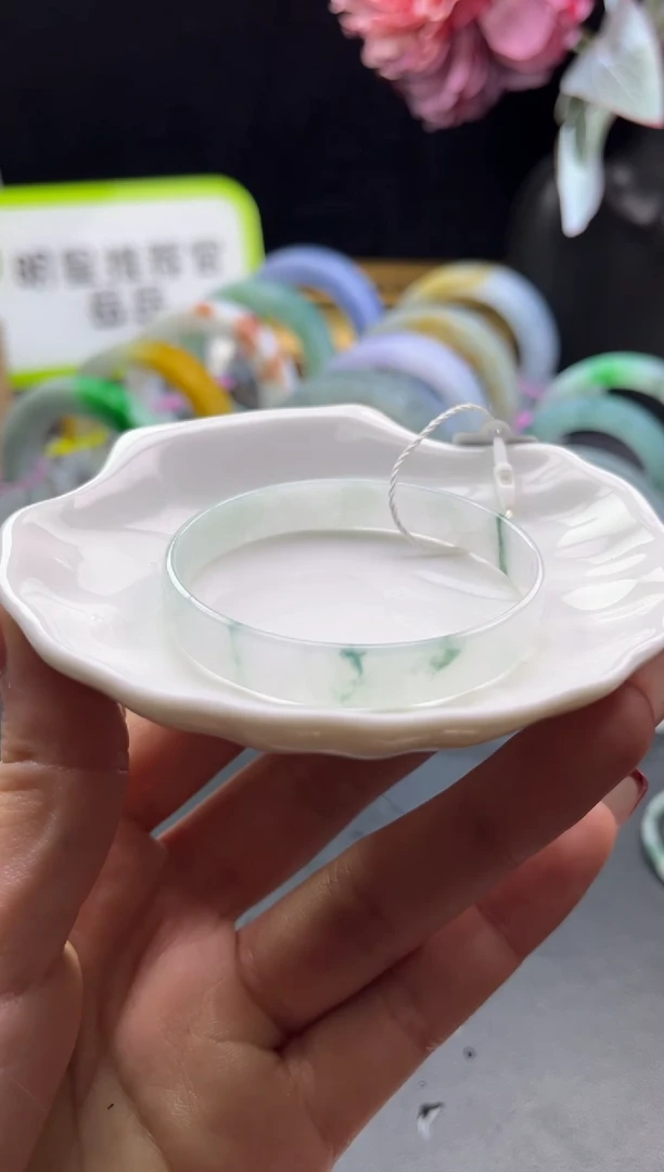 未镶嵌手镯定制翡翠50-51「定制不退不换」