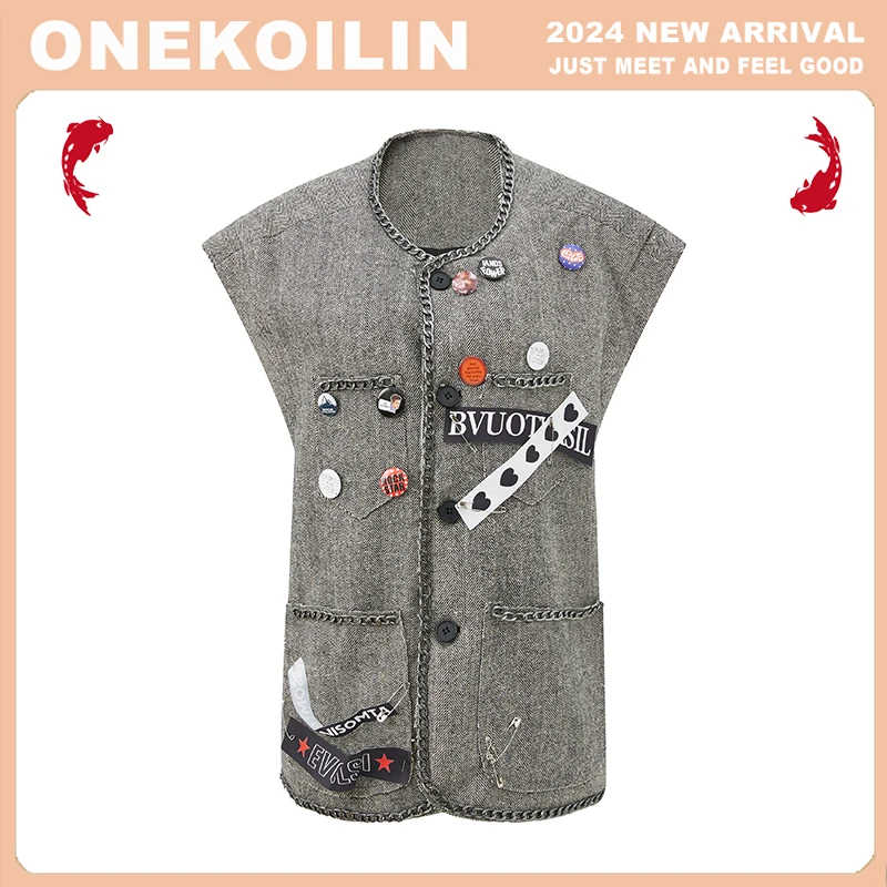 OneKoilin“LONDON STREET”英式人字纹马甲 LSMJ