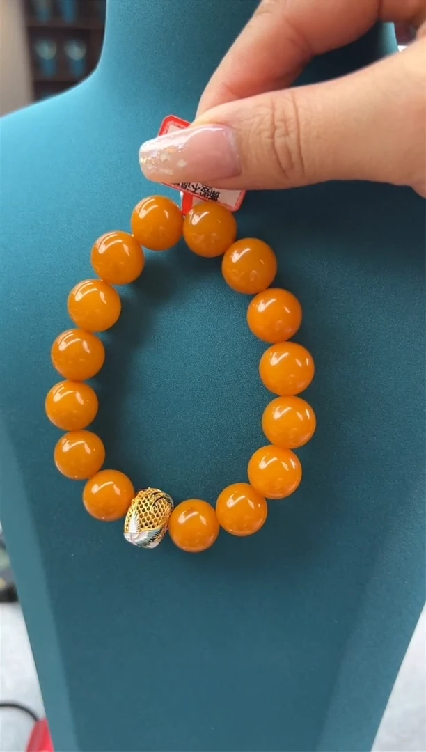 【闪购商品】琥珀手链未镶嵌41秒拍号