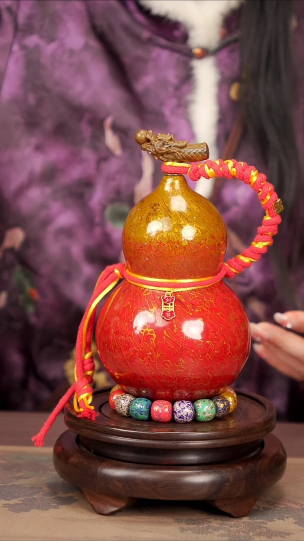 【闪购商品】42-易林高端工艺大漆酒葫芦--458