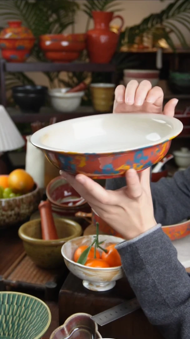 碗景德镇手工高温餐具敦煌优雅盘