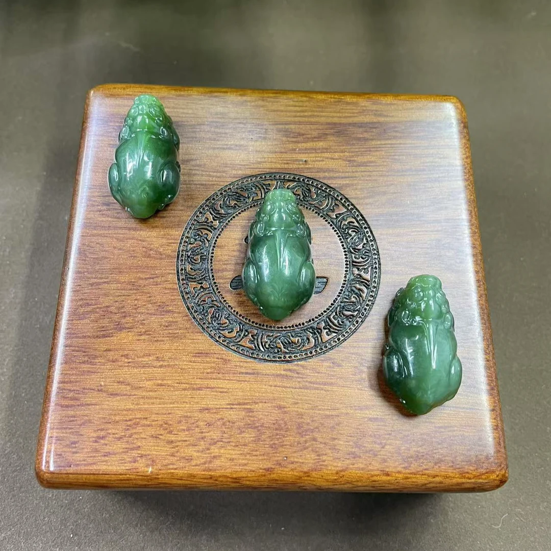 和田玉碧玉猫眼貔貅吊坠（颜色微区多样性发货拍一发一）