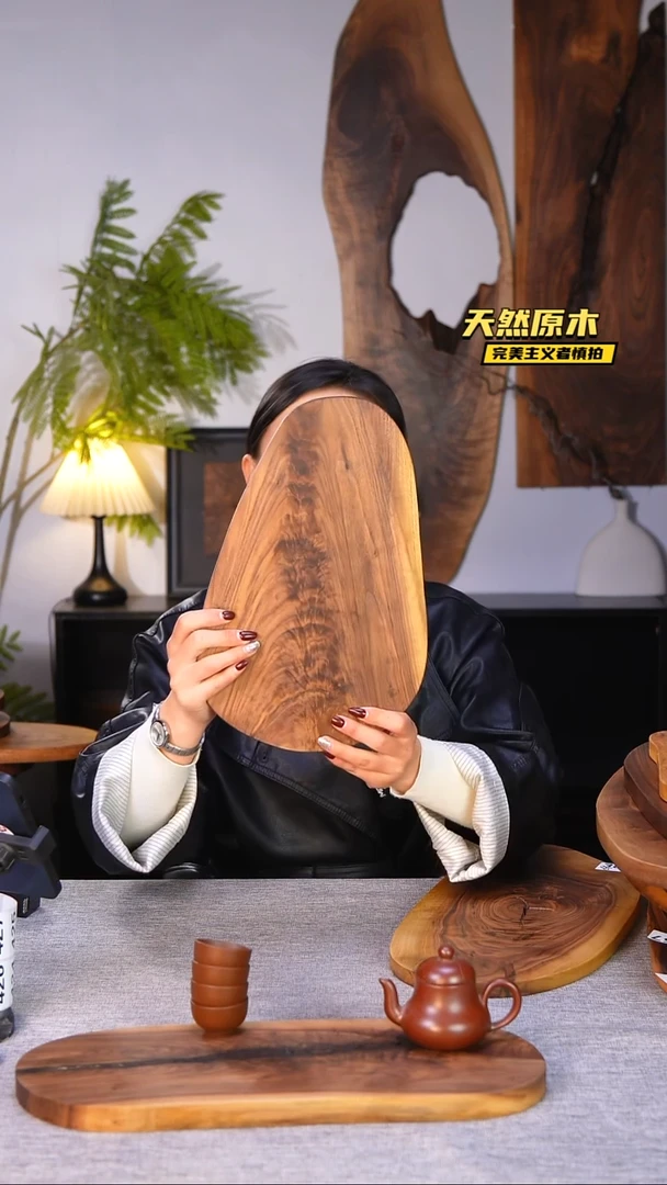 木北美黑胡桃原木.干裂疤结不属于商品质量问题完美主义者慎拍