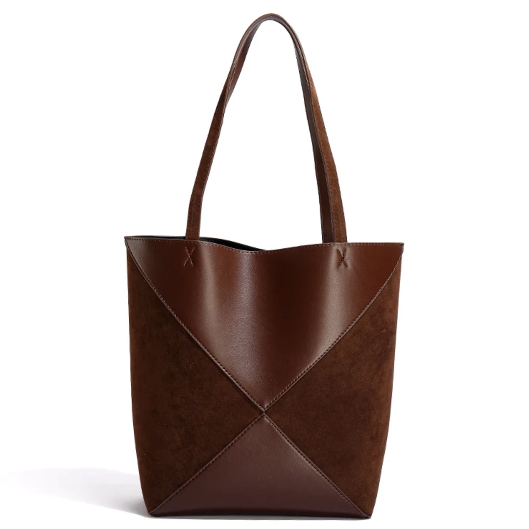 【七九高定】轻奢时尚百搭女士复古棕色单肩肩包休闲黑色小众简约