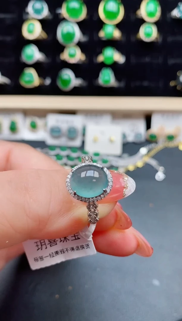【闪购商品】翡翠戒指银S925镶嵌121212