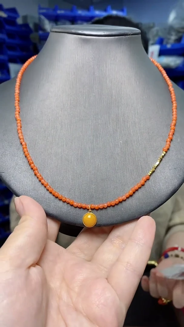 颈饰未镶嵌南红玛瑙CL6968