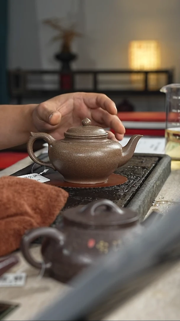 茶壶紫砂黄飞 老青段 笑樱