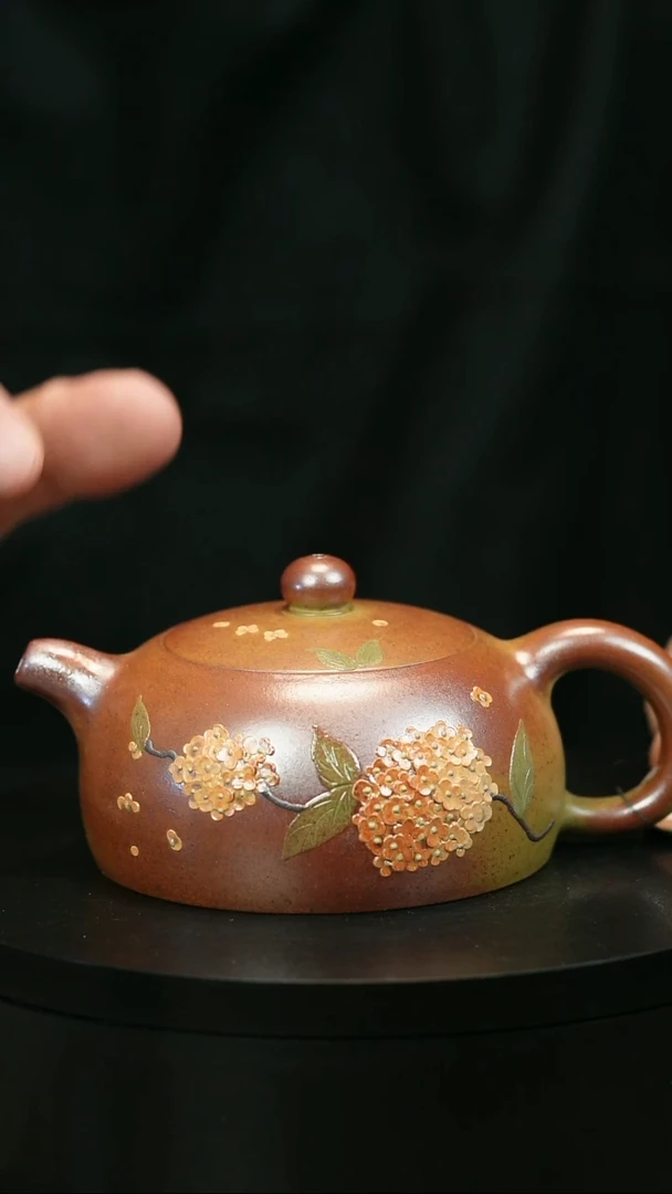 茶壶紫砂何**也H2126蒋静明段泥半月