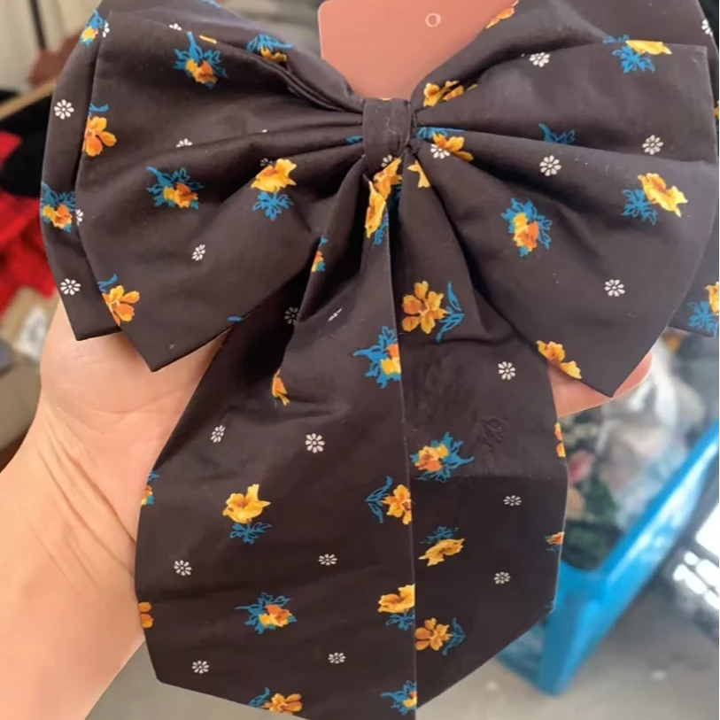 克莱奥A 蝴蝶结弹簧夹 布料 服装 面料DIY手工布艺