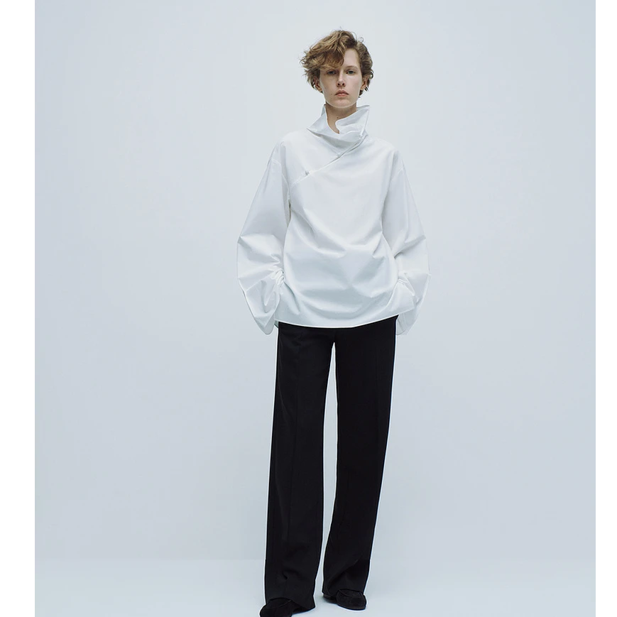 edition欧若风新款直筒西裤通勤美丽西裤EBD1PAT005