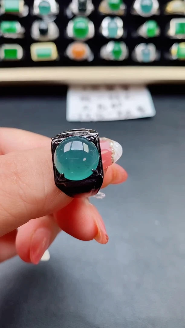 【闪购商品】翡翠戒指银S925镶嵌1212