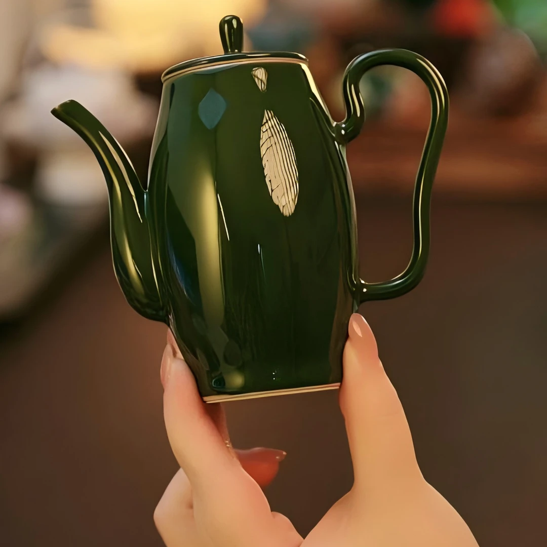 翡冷翠祖母绿文艺浪漫优雅气质青云茶斋陶瓷茶具美人壶