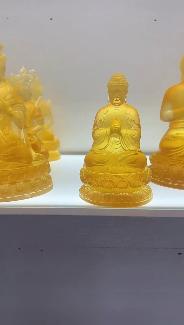 手工艺品琉璃古法琉璃大日如来