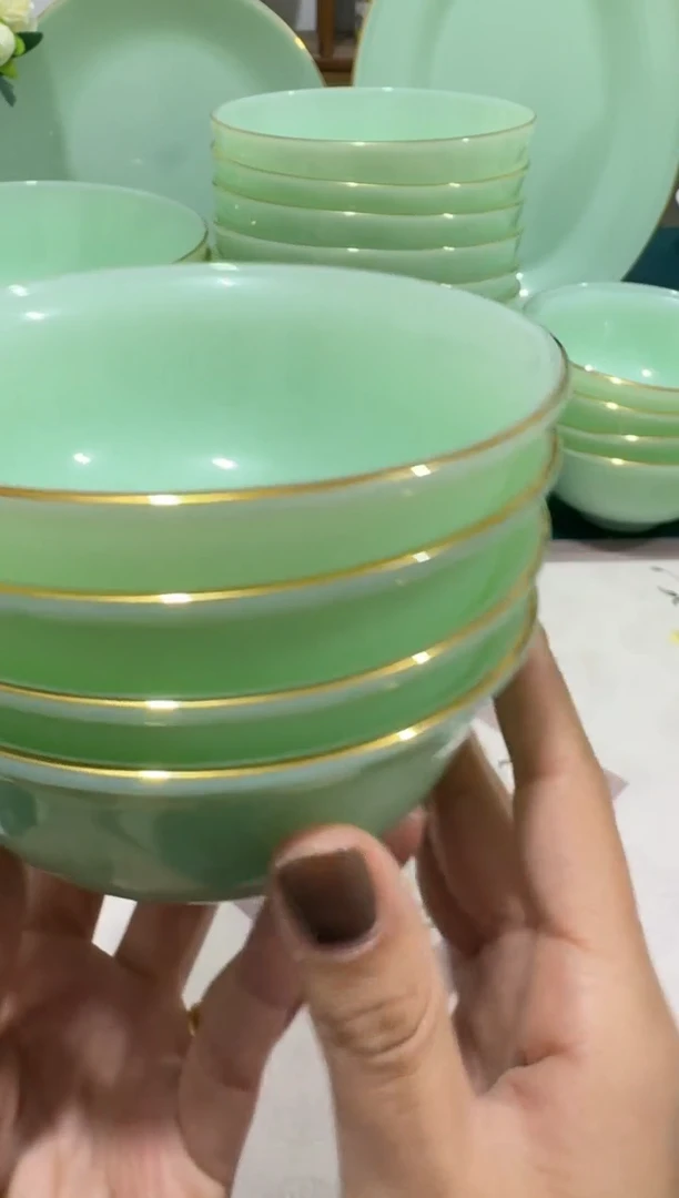 4.5英寸玉瓷碗4个口径11.5厘米