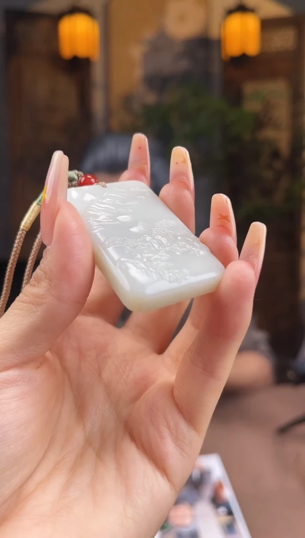 和田玉未镶嵌颈饰S665