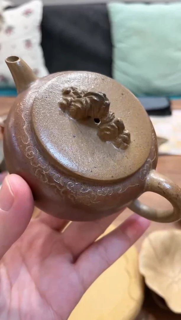 【闪购商品】紫砂茶壶柴烧刻纹壶