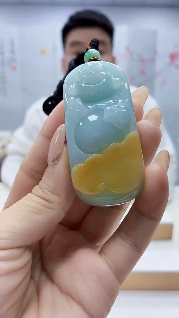未镶嵌定制翡翠5028ty-毛货挂件21