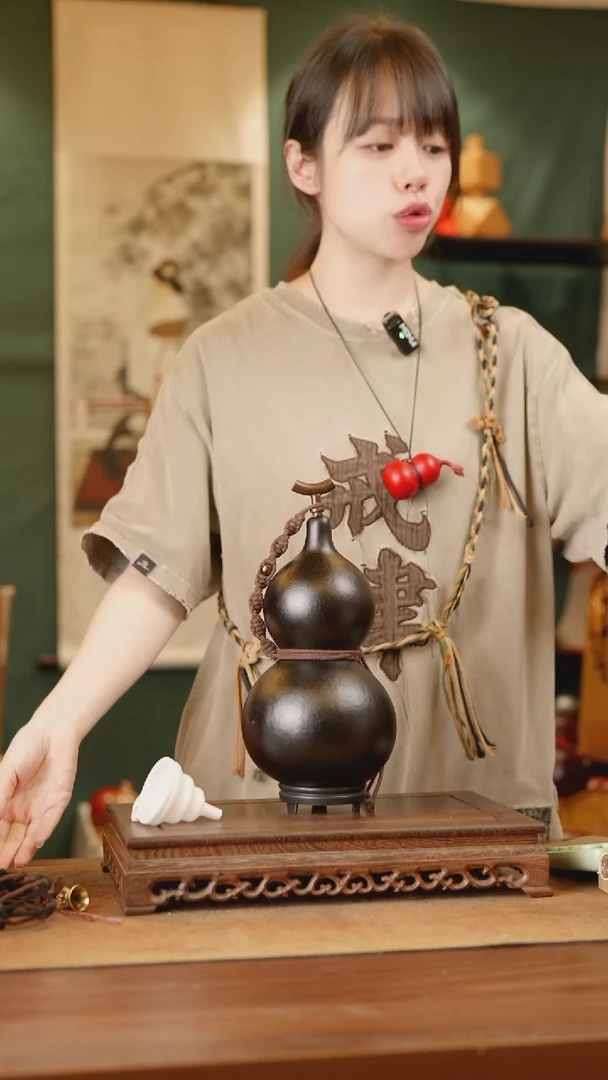 218号精品天然大漆酒葫芦一物一拍~*