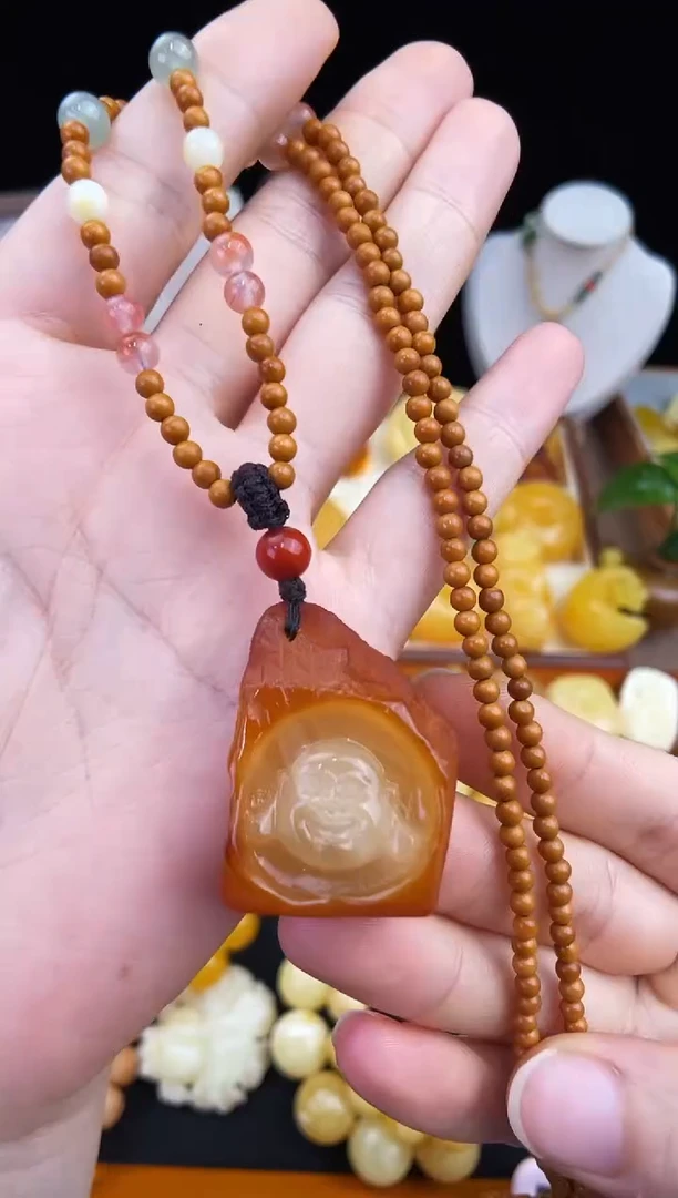 琥珀未镶嵌珠宝奇石柒月