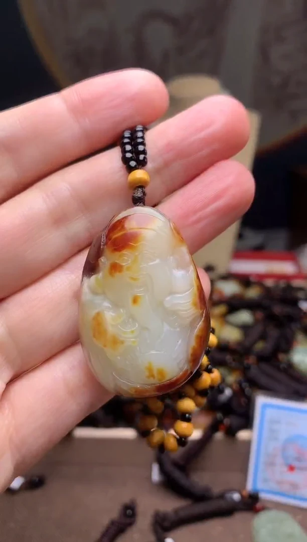 颈饰未镶嵌和田玉新疆料青海料清水和田玉吊坠