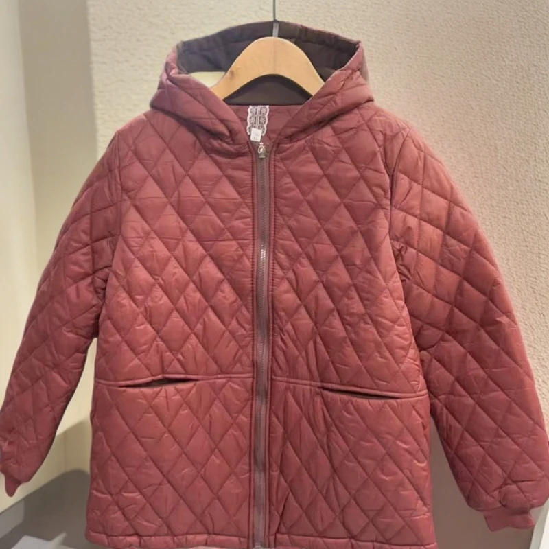 927-中老年女装保暖厚款韩版秋冬连帽口袋时尚