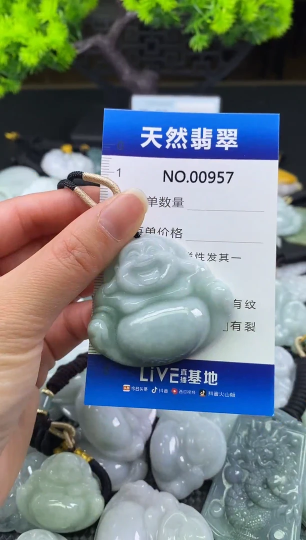 颈饰未镶嵌翡翠天然缅甸翡翠957