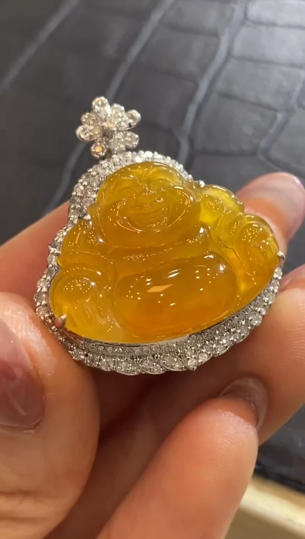 【闪购商品】翡翠颈饰18K金镶嵌收到货48小时鉴赏期（超时不退不换）