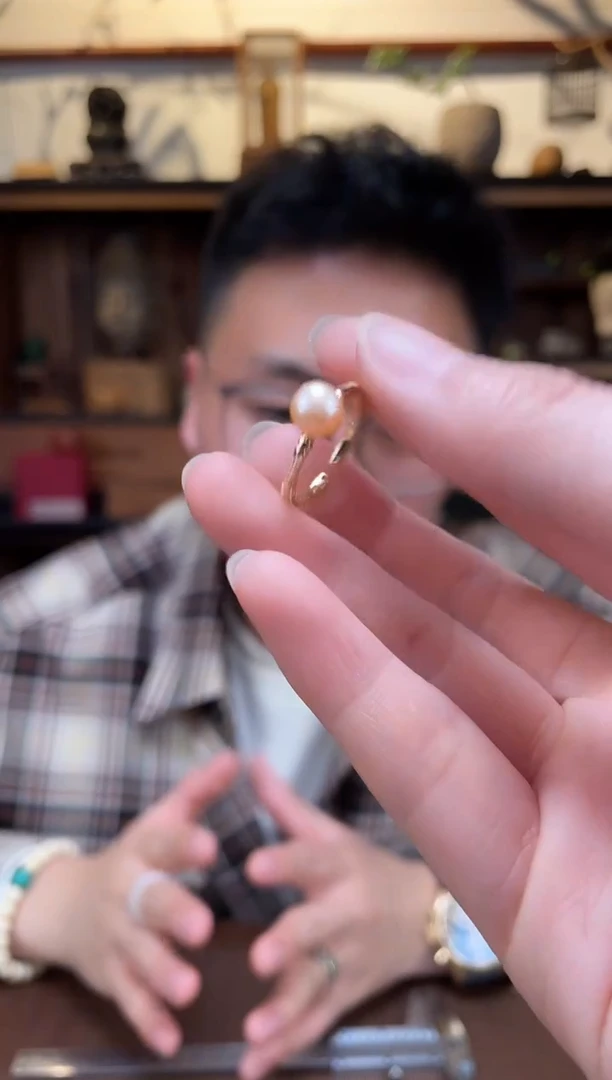 【闪购商品】淡水珍珠戒指合金珍珠戒指*10ZD多样性发一
