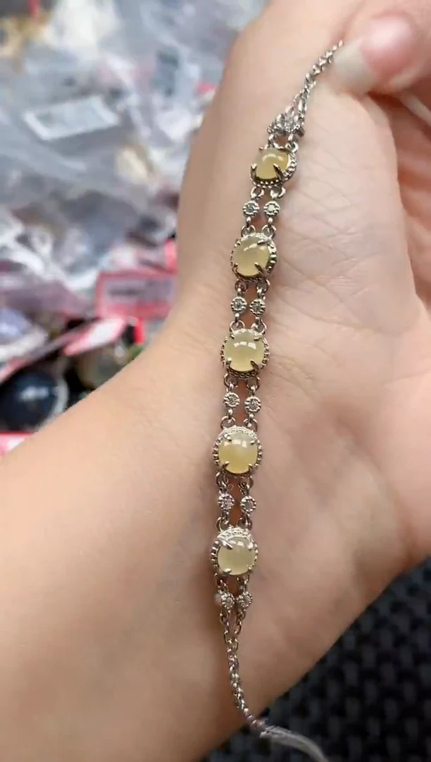 银S925镶嵌戒指翡翠天然A货缅甸翡翠