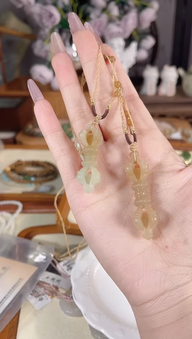项链未镶嵌和田玉多样性发其一孤品默认微瑕
