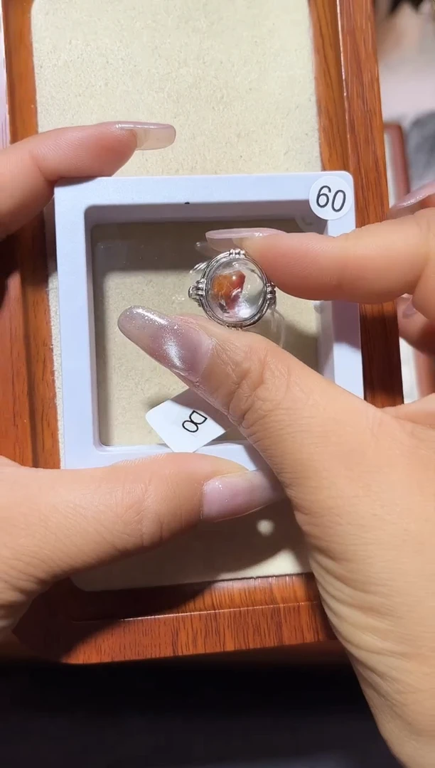 【闪购商品】烟晶戒指银S925镶嵌定制