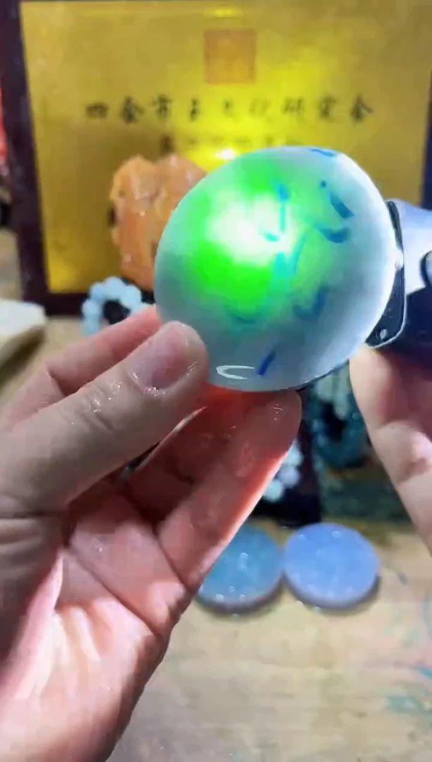 未镶嵌挂件翡翠A货常星7442