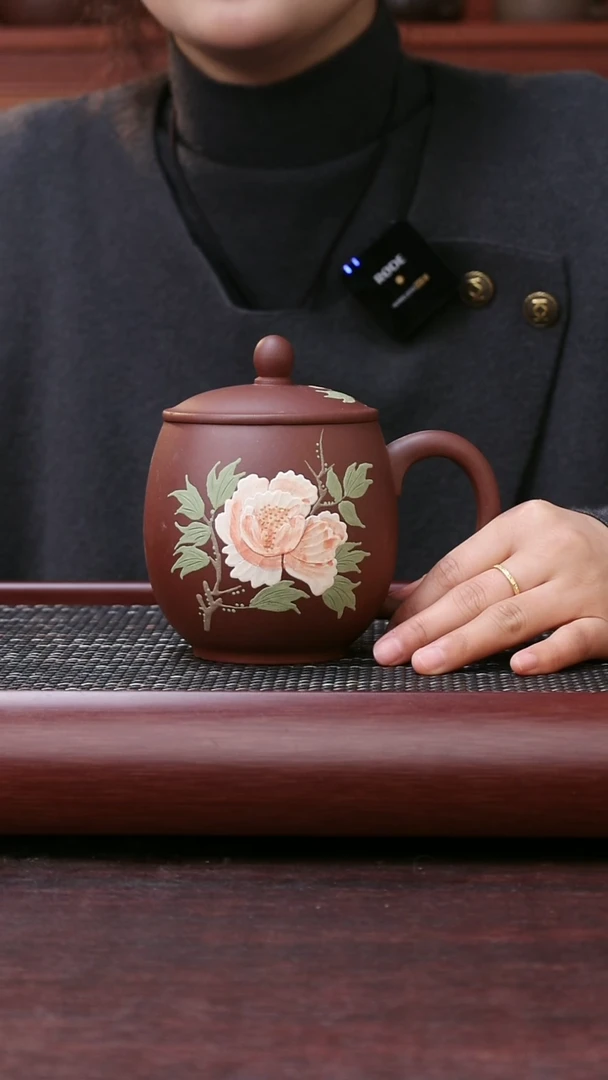 【闪购商品】紫砂公道杯尾单微瑕龙蛋国色天香