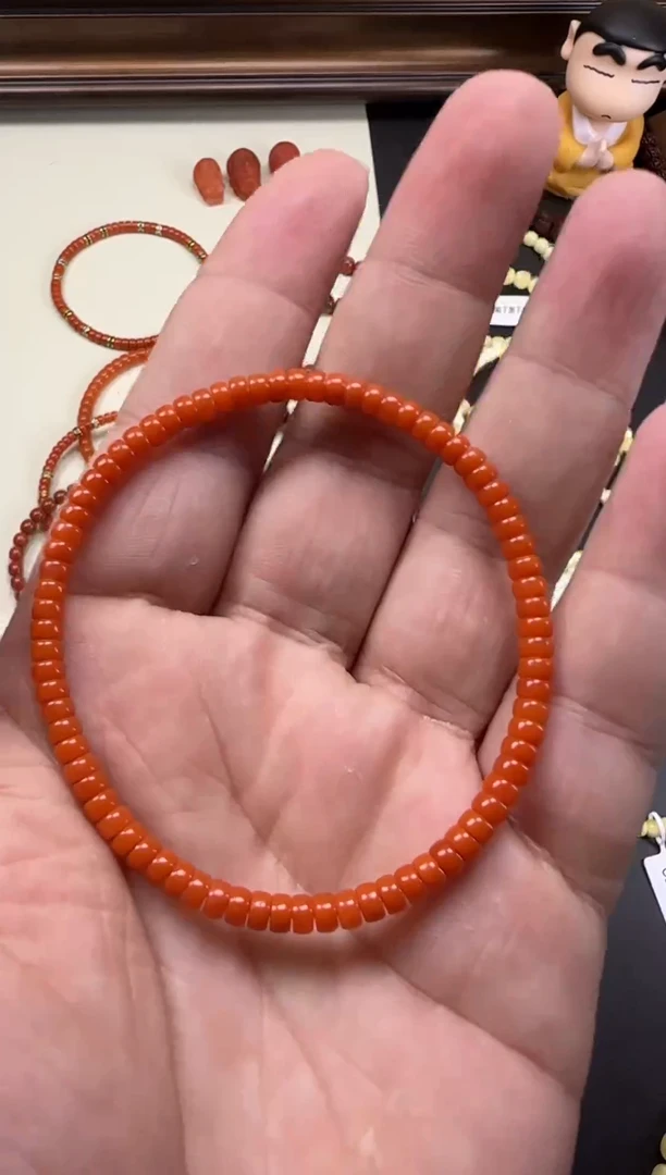 未镶嵌手串南红玛瑙4mm精工药片