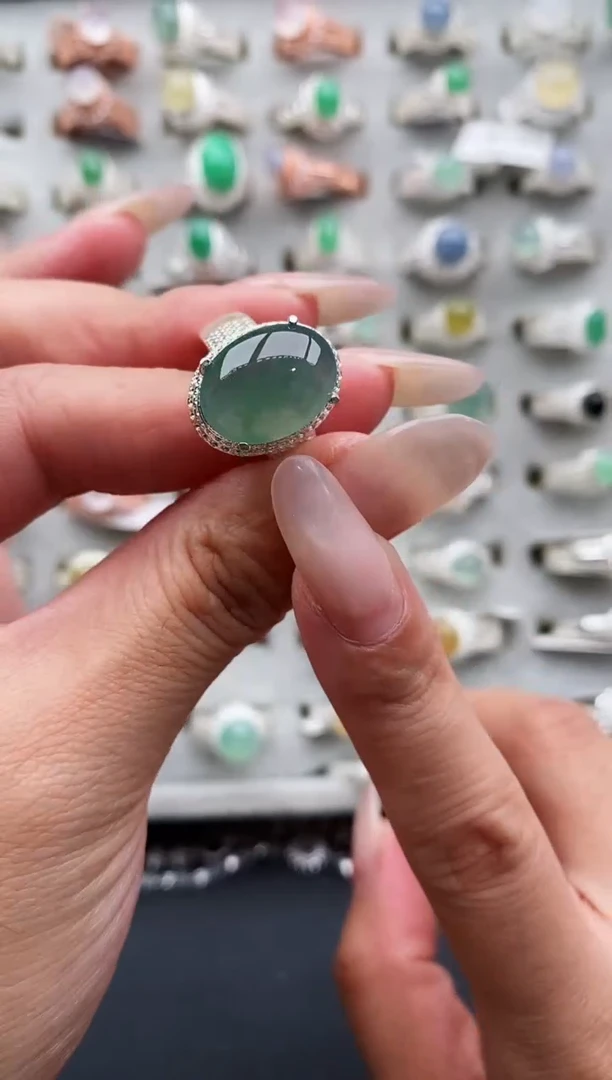 未镶嵌戒指翡翠天然缅甸翡翠A货222-1-6