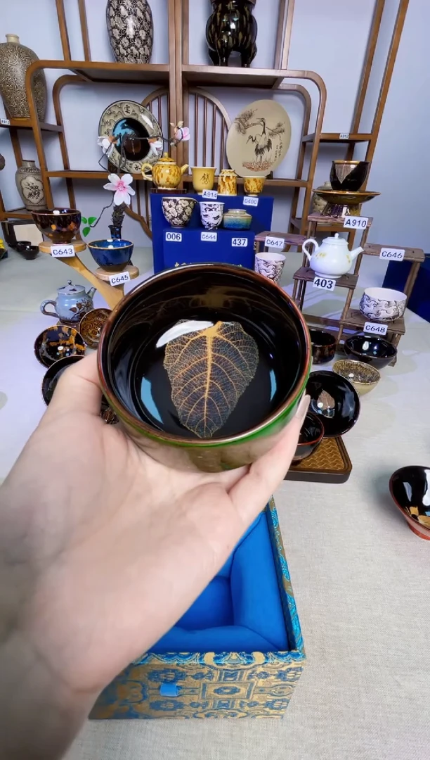 天**好【特价大漆木叶盏】非遗大师手工高温瓷特价款