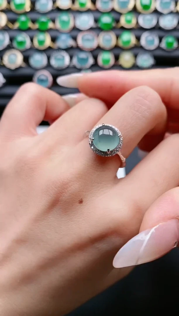 【闪购商品】翡翠戒指银S925镶嵌1111111