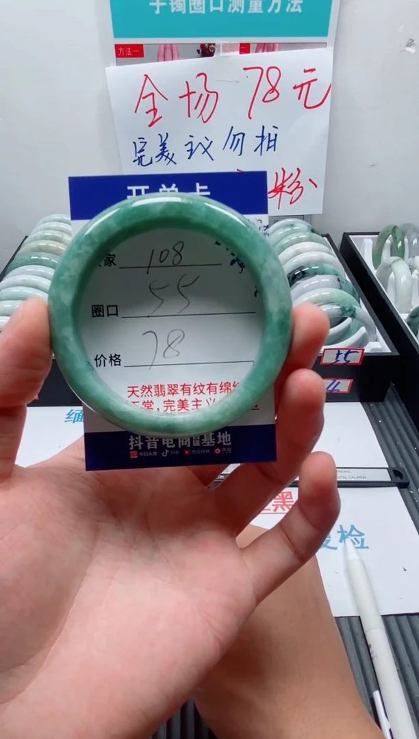 未镶嵌手镯翡翠108