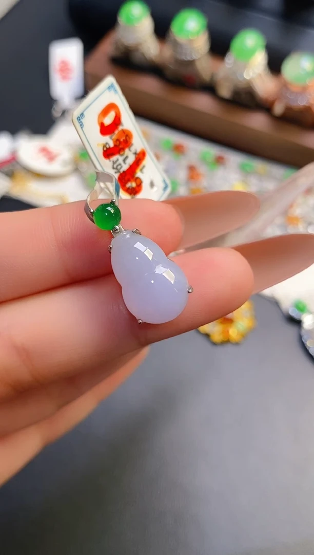 银S925镶嵌戒指翡翠天然