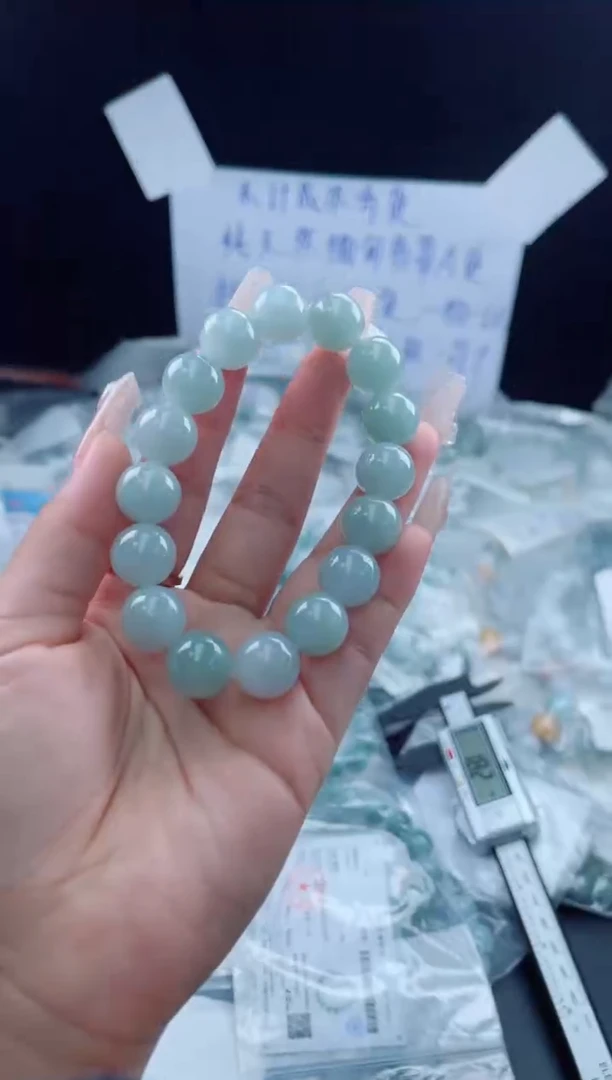 未镶嵌定制翡翠珠串