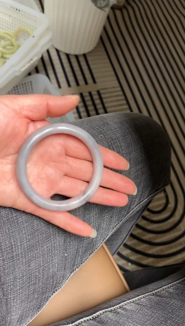 【闪购商品】和田玉手镯未镶嵌圈口59.6 N-15