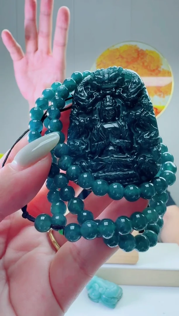 翡翠未镶嵌颈饰多样性随机发其一