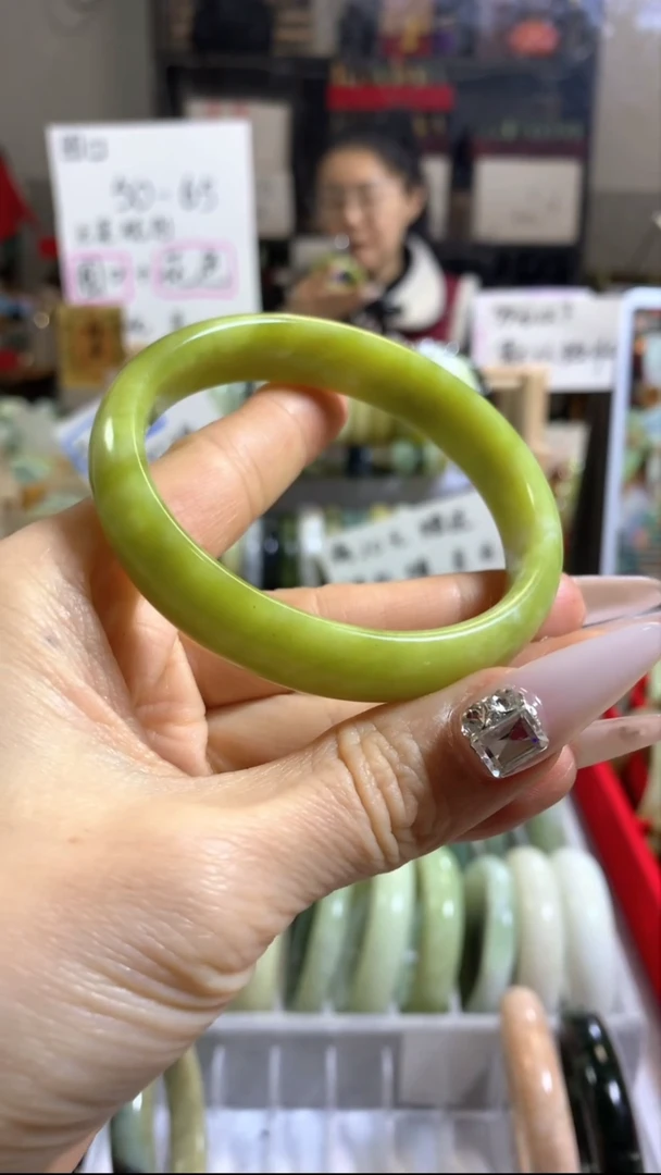 未镶嵌岫玉手镯32 59+