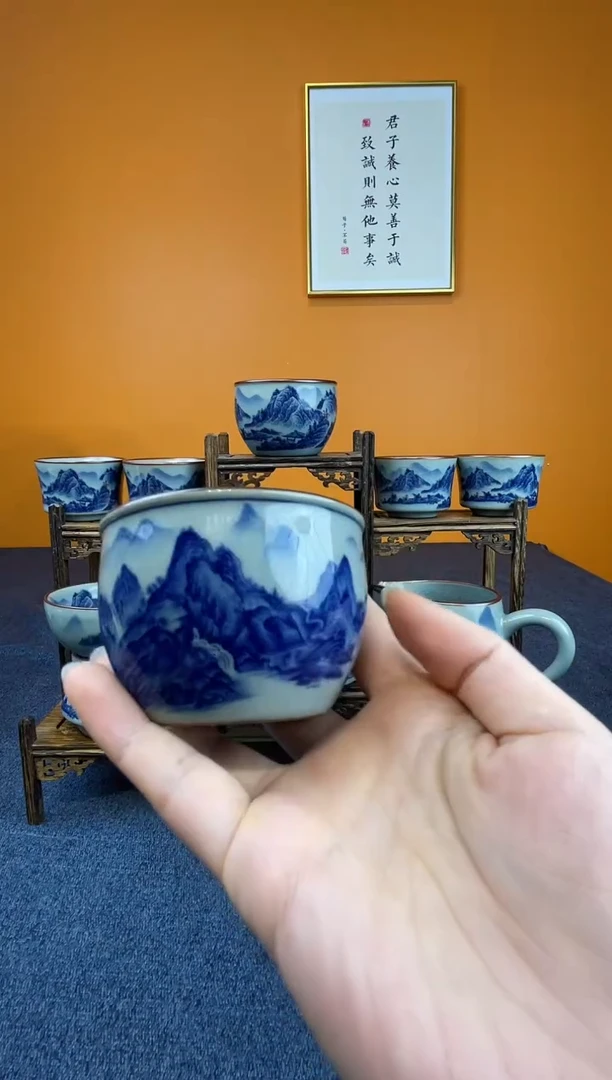 素*简景德镇千里江山主人杯