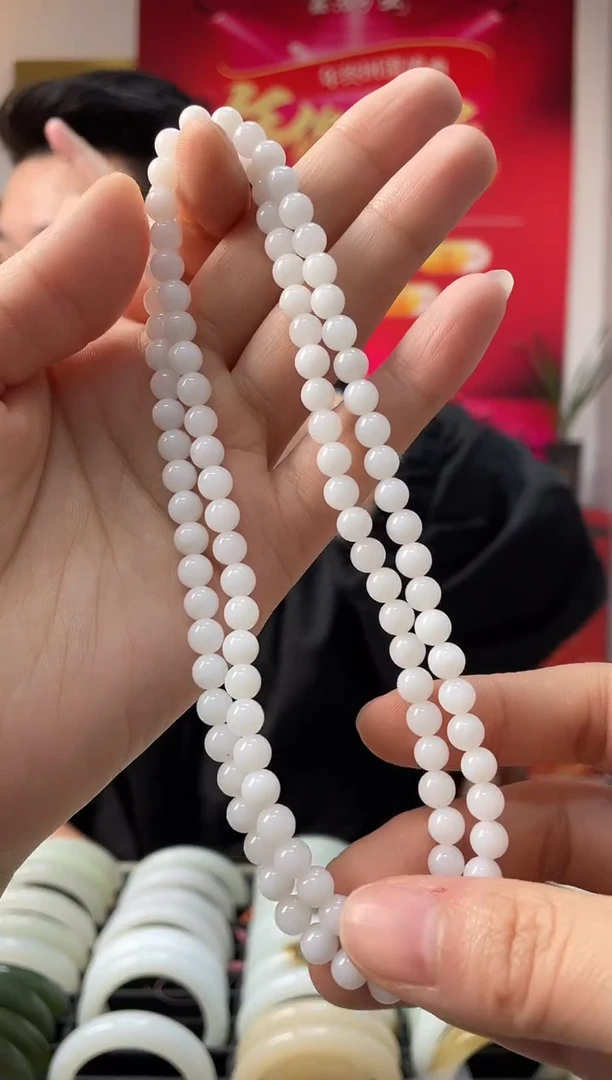 【闪购商品】和田玉颈饰未镶嵌高白卡5-6项链多样性发一条